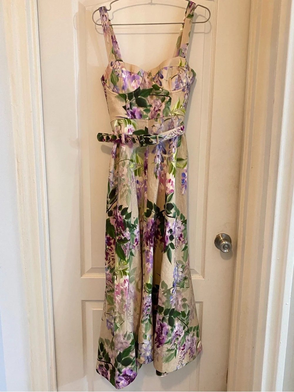 EUC Cara Cara Calypso Midi Dress Wisteria floral print Size 2 - Picture 1 of 10